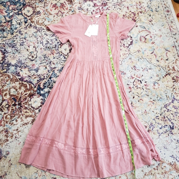Auguste Elliott Midi Dress (No Slip) in Blush Size Small - Picture 15 of 15